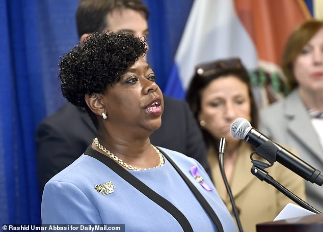 Until Mallet was released on parole in 2019, his team filed a dozen separate legal challenges, but all were dismissed. Now Bronx District Attorney Darcel Clark (center) was among the judges who threw out his petition