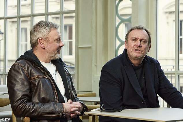 John Simm (left) took a genetic test with co-star Philip Glenister for ITV's DNA Journey