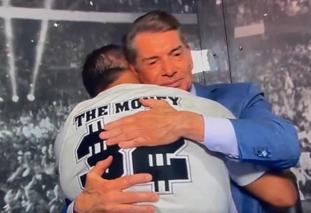 One scene in the series shows Shane being hugged by his father after WrestleMania 32