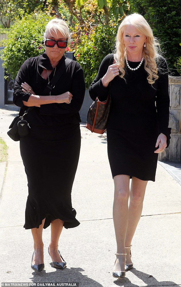 Fashion designer Charlie Brown (pictured left) next to Shari-Lea Hitchcock, Richard Pratt's longtime mistress (right)