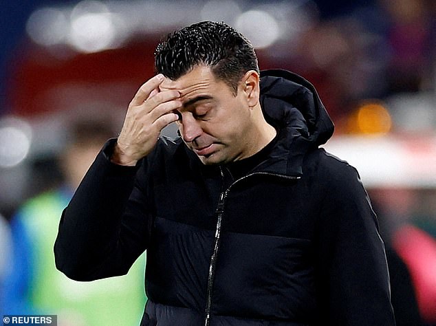 Xavi had announced his decision to step down as manager at a press conference a day earlier