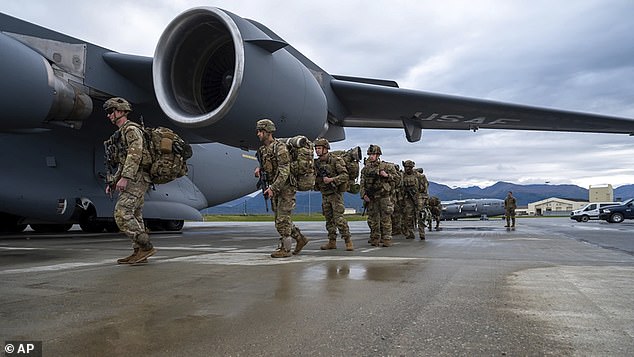 An increase in Russian military aircraft and ships near US territory prompted the US to move 130 soldiers to Alaska