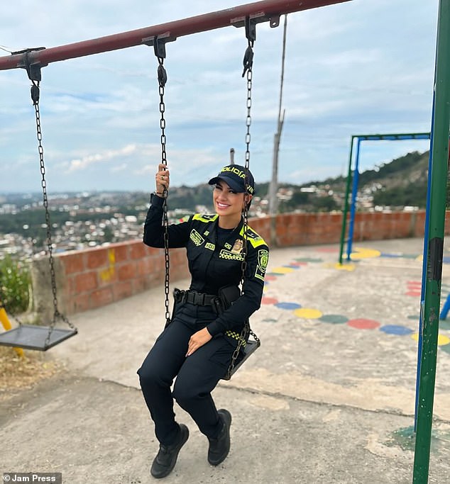 Colombian police officer and internet sensation Gina Pinzón