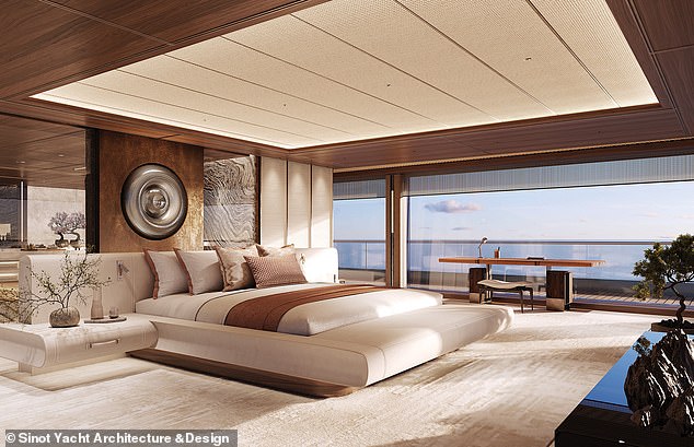 The main deck consists of 10 guest cabins, two of which are VIP suites with balconies