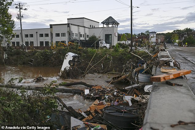 Asheville, seen here, had blossomed in recent years and people had moved to the area thinking they would be safe from the dangers of climate change