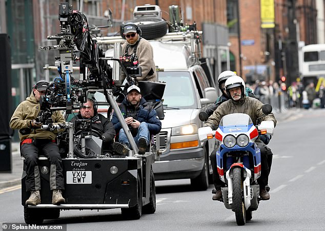 The film crew followed them in another moving vehicle