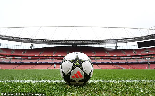 The Champions League match between Arsenal and PSG at the Emirates Stadium starts at 8pm