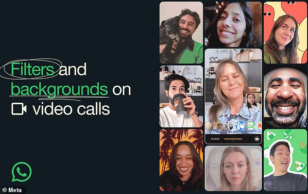 According to Meta, the filters and backgrounds can be selected once the one-on-one or group video call has started.