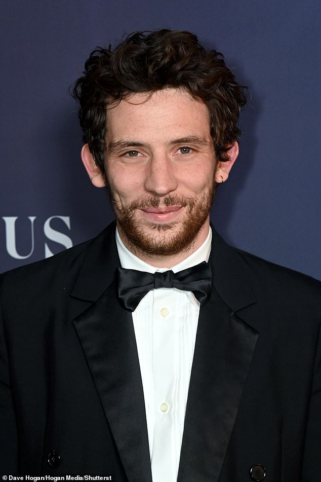 The actor, best known for playing King Charles in The Crown, sported a beard and an earring