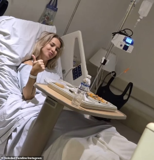 Former Argentinian actress Soledad Fandiño is using her recent breast cancer diagnosis to raise awareness. The 42-year-old shared a series of photos to her Instagram last Friday of her recovery from surgery and waited until Monday to reveal for the first time that she was recovering from the disease.