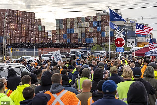 Chairman Mike Johnson's office wrote that 85,000 workers are on strike on Tuesday