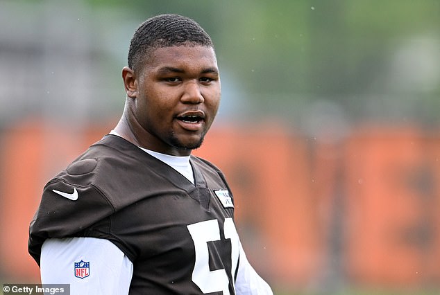 The league also announced that Cleveland Browns rookie Mike Hall Jr. has been suspended