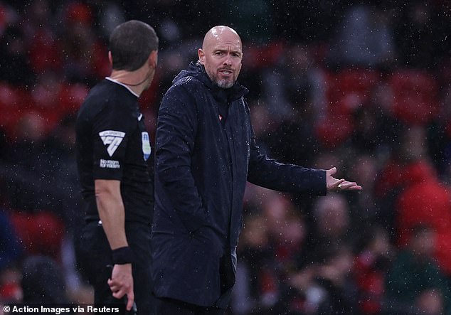 Ten Hag has come under increasing pressure after last Sunday's heavy 3-0 defeat against Tottenham