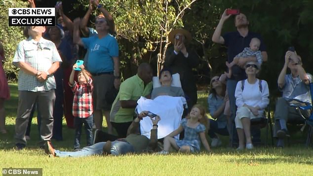 Carter – the first US president to reach the century milestone – was able to view a flyover of four F-18 jets and several vintage aircraft that graced the skies over Plains, Georgia as part of the city's festivities