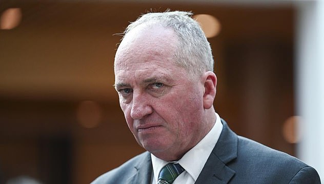 Barnaby Joyce (pictured) said Chinese-made electric vehicles could be weaponized for a 'malicious purpose'