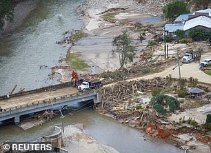 Helene's aftermath on Lake Lure, NC