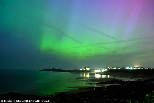 For the best view, use your phone's camera to capture more details. Your phone can reveal details hidden from the naked eye, like in this photo taken of the Northern Lights in Cornwall in May this year