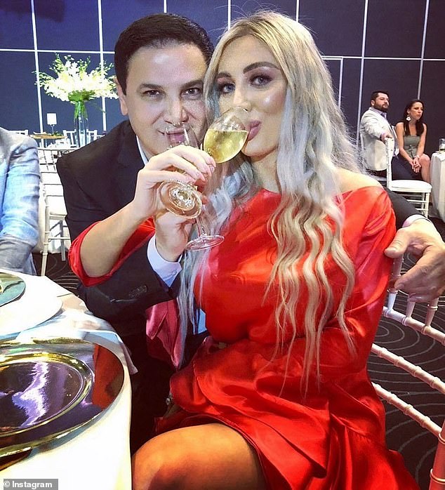 Property developer Jean Nassif (pictured with ex-wife Nisserine Nassif) left Australia for Lebanon in 2022 and is being pursued by NSW police following a two-year fraud investigation