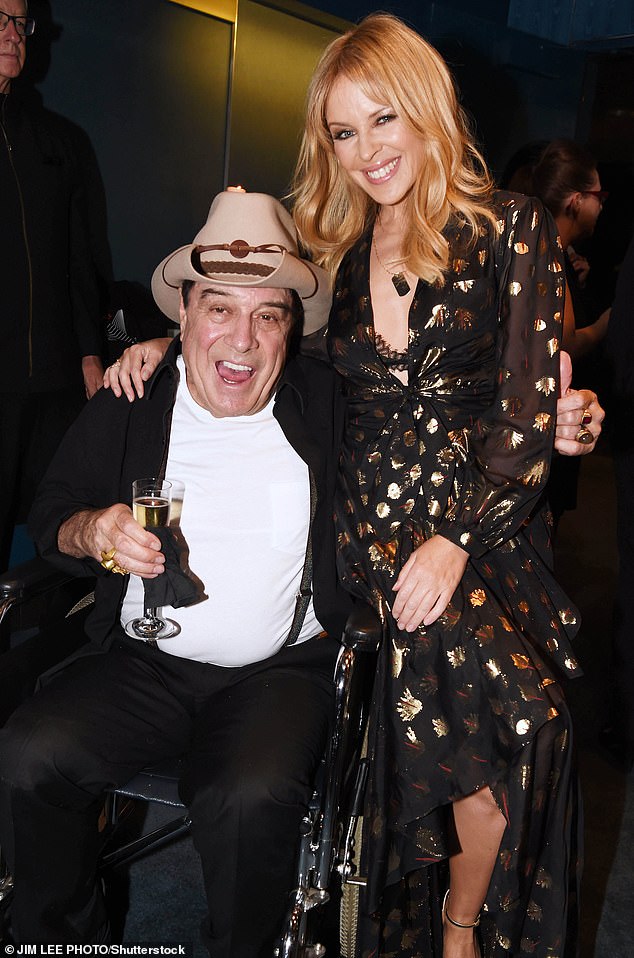 Meldrum with pop superstar Kylie Minogue at the launch of the Australian Music Vault in 2017