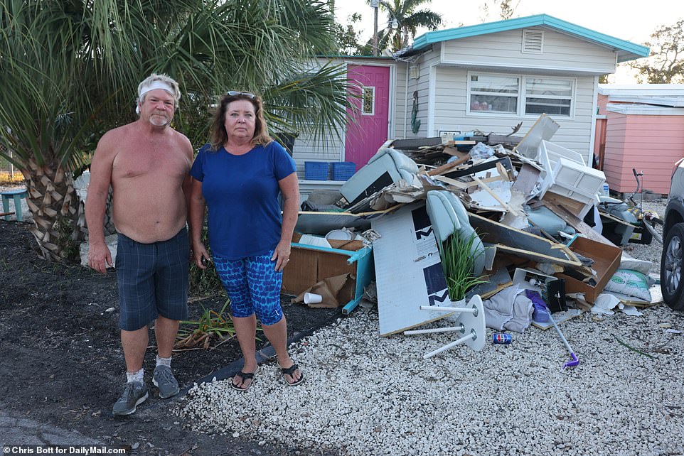 Rod and Kelly Darrow's vacation home in Cortez, just blocks from Hunters Point, was destroyed by five-foot storm surges