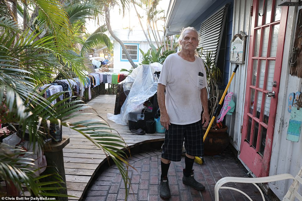 Gary McAllister's 35-year-old home was inundated by storm surges. The resident said he had never seen such a violent storm