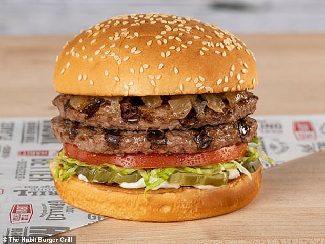 Pictured: The Habit Burger Grill's Double Char burger, which was ranked the number one fast food burger by USA Today