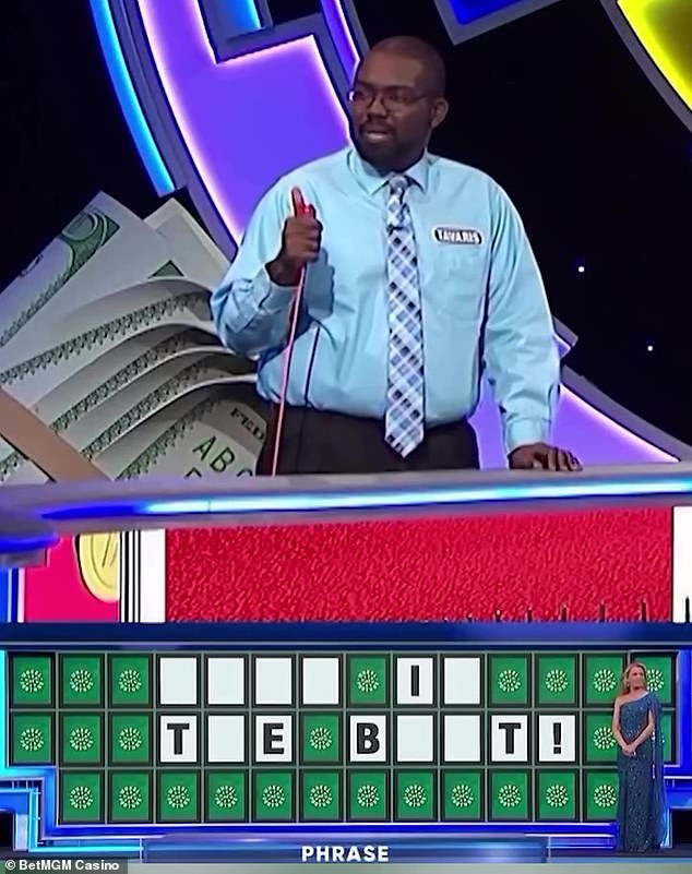 In May, Tavaris Williams became an internet sensation – and left former host Pat Sajak nearly speechless – when he hilariously guessed 'rite in the butt' while trying to solve a puzzle