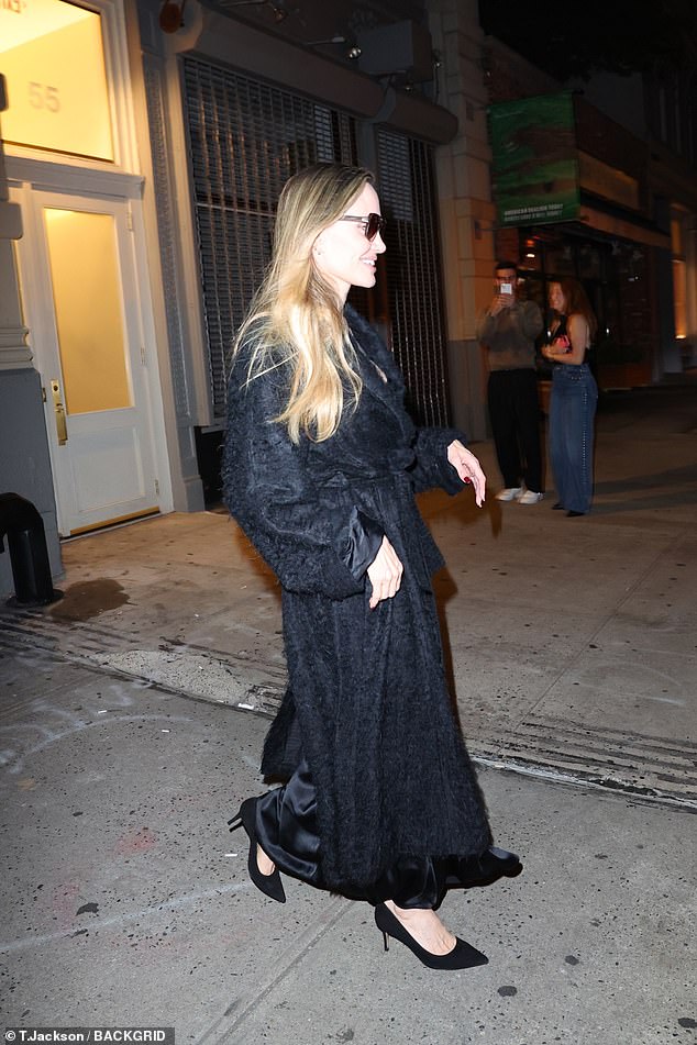 The actress was seen leaving the bash