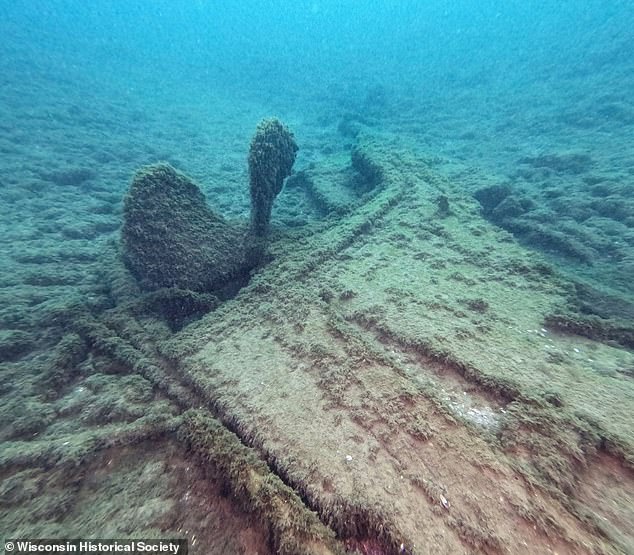 Images showed the ship's boiler, as well as its steam engine, giant propeller and hull floor