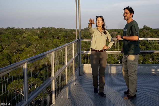 Mary started her trip on Wednesday with a visit to the Adolpho Ducke Forest Reserve near Manaus