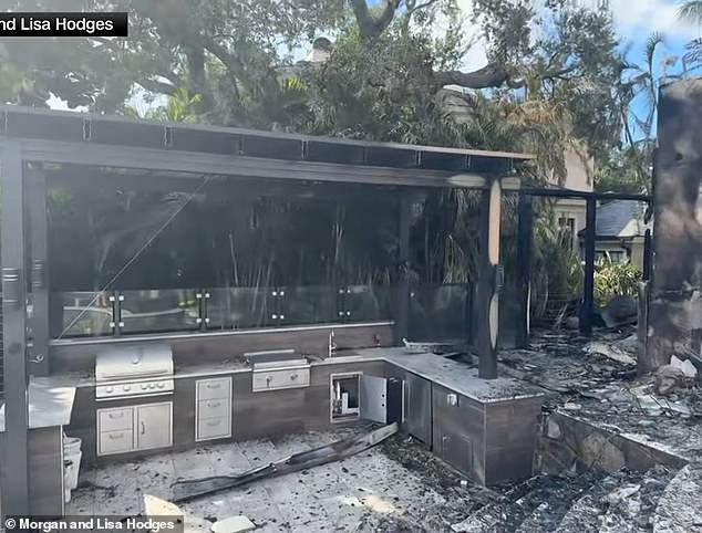 The family later said it took less than 15 minutes for their grandchildren's bedrooms to collapse and said they were very surprised that it only took a few inches of water to start such a fire.