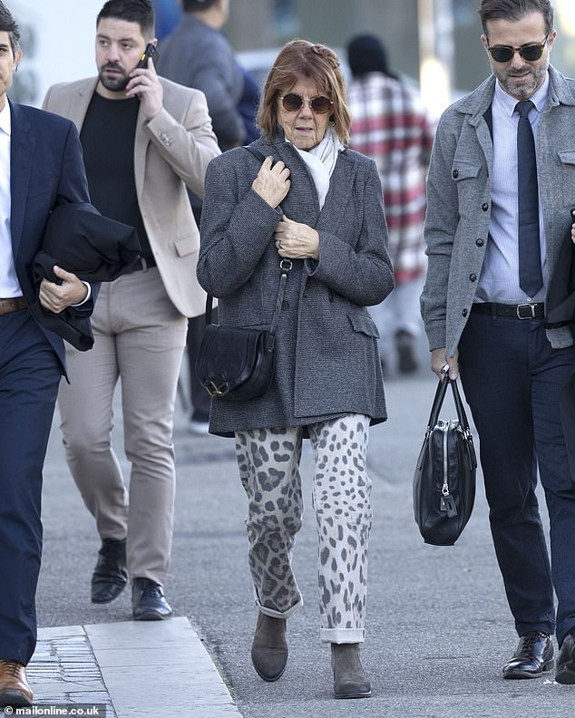 Gisele Pelicot arrives at court this morning, accompanied by her legal team