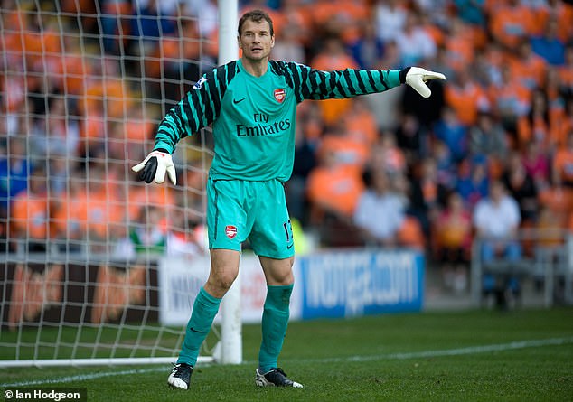 German goalkeeper Jens Lehmann became Arsenal's oldest Premier League player in April 2011