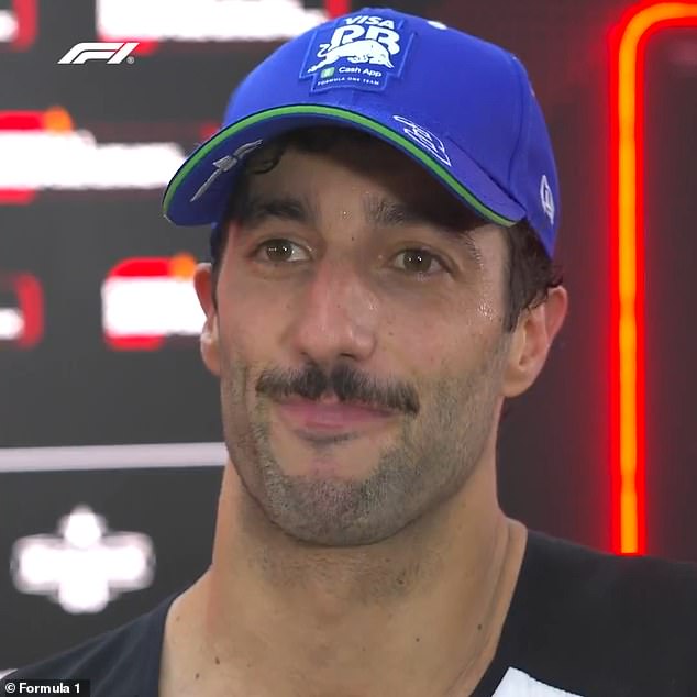 Ricciardo was close to tears after what may have been his last race in the sport