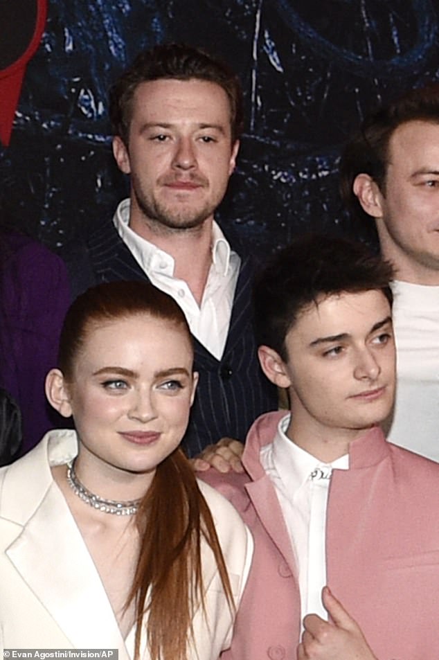 Noah (right) and Joseph (L) photographed fellow co-star Sadie Sink in 2022