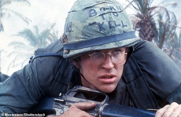 Matthew rose to prominence after playing Private Joker in Stanley Kubrick's Full Metal Jacket in 1987 (pictured) - and appeared in a number of other hits including Pacific Heights, The Dark Knight Rises and Oppenheimer