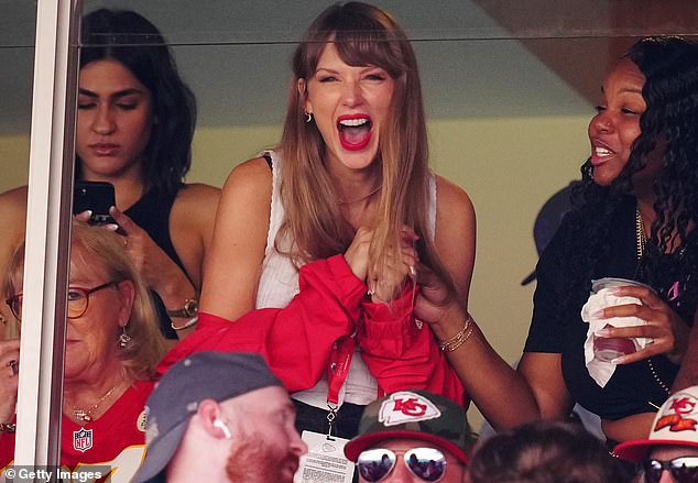 Swift made her first appearance at Arrowhead Stadium on September 24, 2023 as the Chiefs defeated the Chicago Bears 41-10