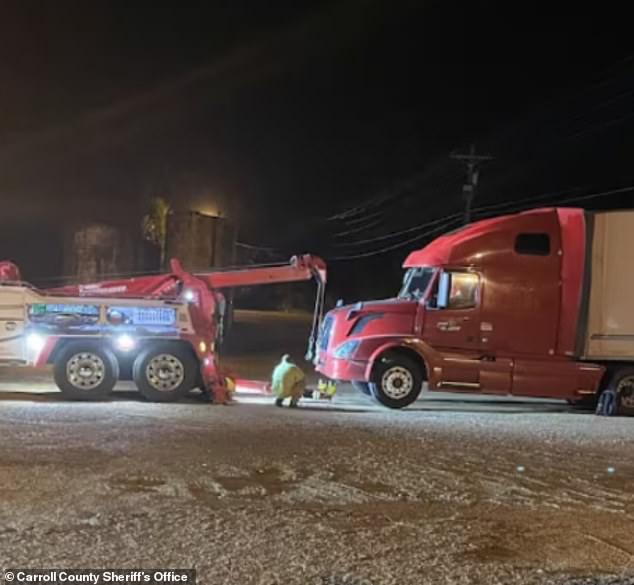 Carroll County sheriff's deputies and FBI agents searched the stop truck by truck until they found the pair after Sheriff Clint Walker received a panicked call that the missing girl, who is of American descent, might be traveling via semi-American transportation.