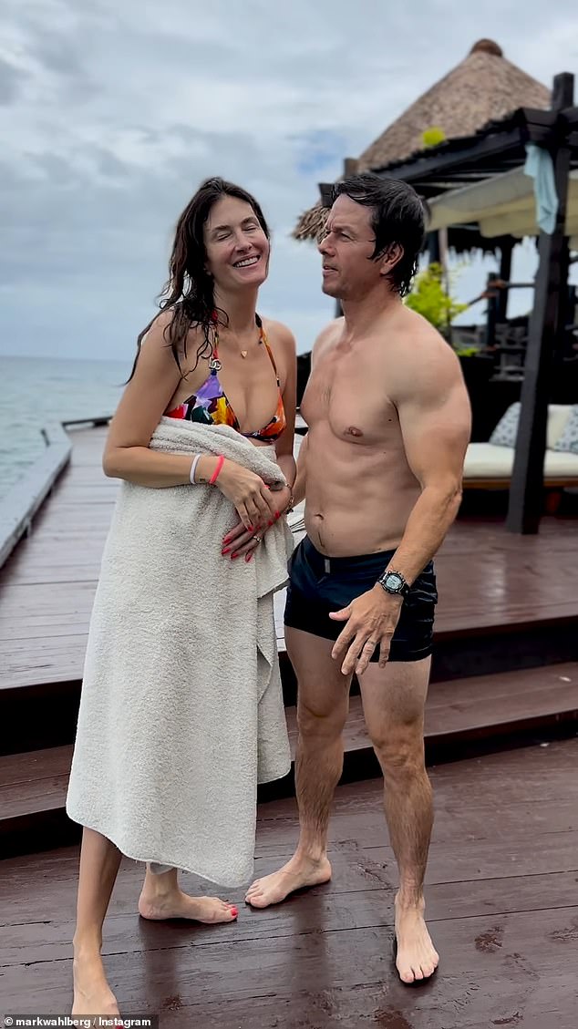 The longtime couple shared an adorable video of the two of them after just emerging from the ocean