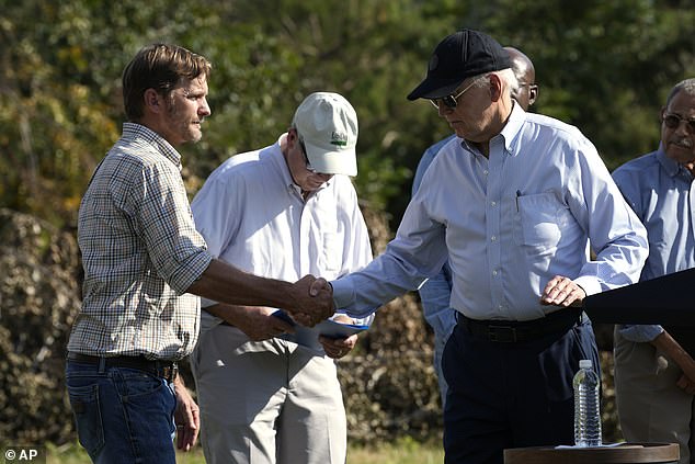 “Lord, this is your creation” Buck Paulk, manager of Shiloh farm, as Biden and lawmakers rally behind him.