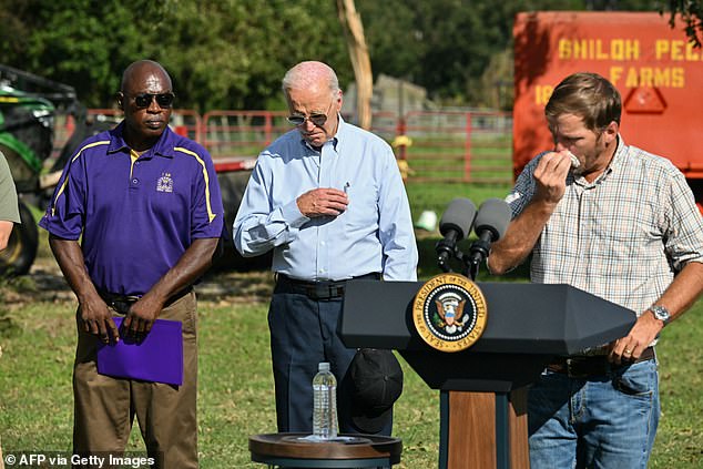 Farmers here are looking for a different kind of help from Washington, DC, and Biden said they would get it.