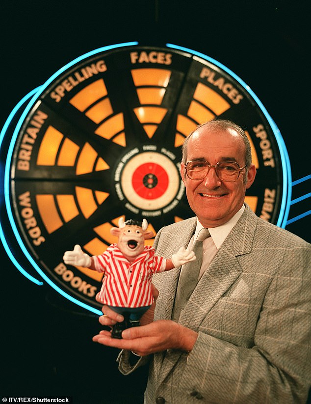 The cricket legend, 46, will take over the reins of the darts show from the late comedian Jim Bowen, who famously presented the series during its first series from 1981 to 1995 (pictured during the 1989 show).