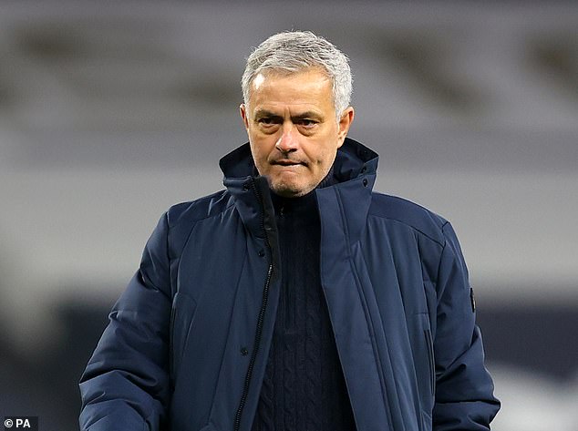 Jose Mourinho led Tottenham to five straight wins during the 2020/21 season