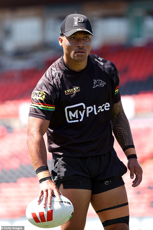 Penrith winger (pictured in training this week) admits people are going 'crazy' over his diet, leaving his team-mates baffled