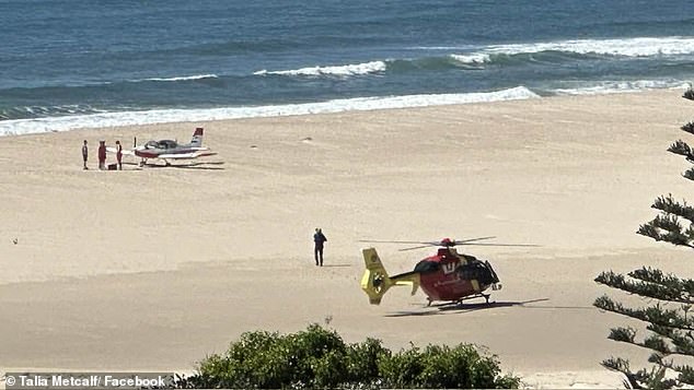 Meanwhile, another student pilot was forced to make an emergency landing at a popular Sunshine Coast beach on Friday after a reported engine failure