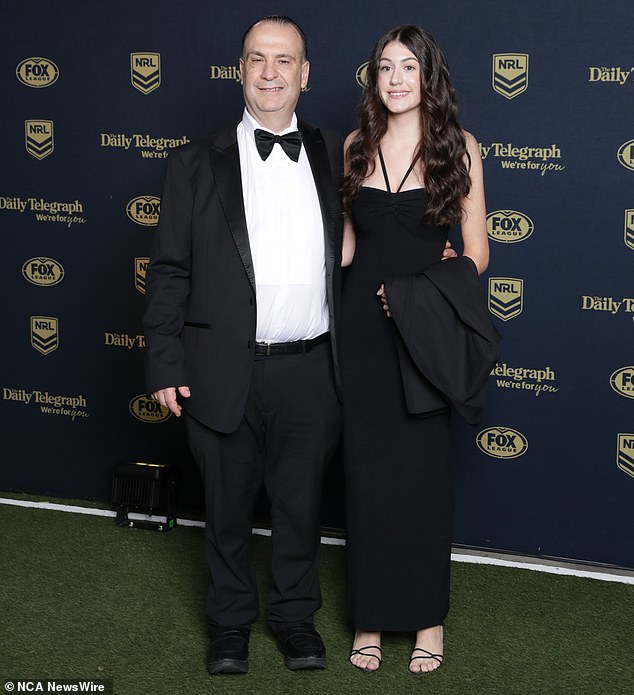 Australian Rugby League Commission chairman Peter V'landys (pictured with his daughter at this week's Dally M ceremony) angrily hit back at claims the AFL will be the No. 1 sport in NSW