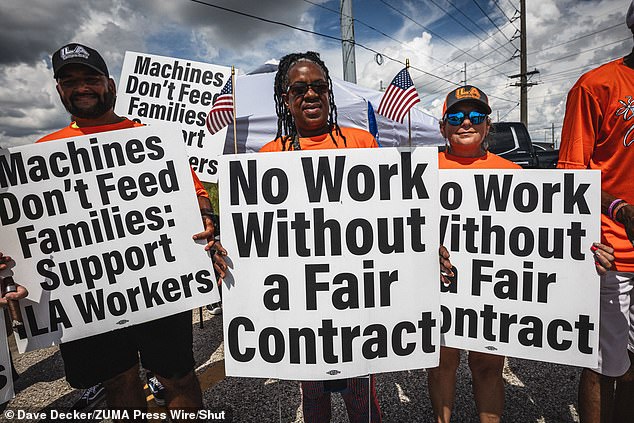 Members of the International Longshoremen's Association had demanded a five-dollar-an-hour wage increase in each of the next six years, which amounted to a 77 percent wage increase over six years, higher pension contributions and a fair distribution of royalties paid on the container members moved