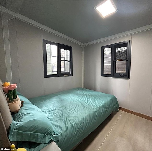 There are two bedrooms in Amazon's $19,000 mobile home