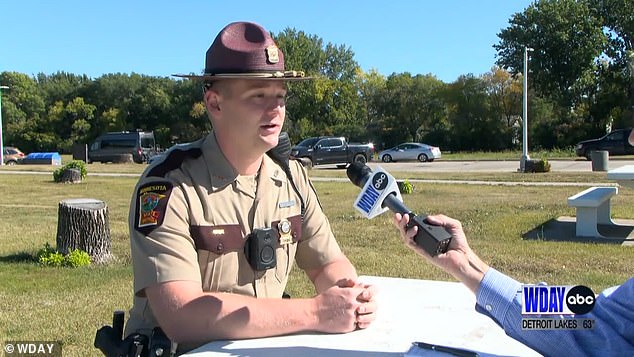 Minnesota State Trooper Zach Gruver was the officer who finally let Dutcher crash into him