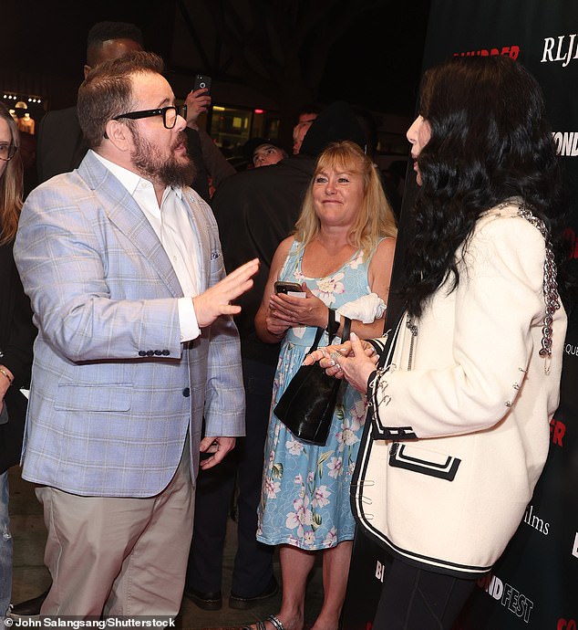 They had a friendly chat before the screening in LA